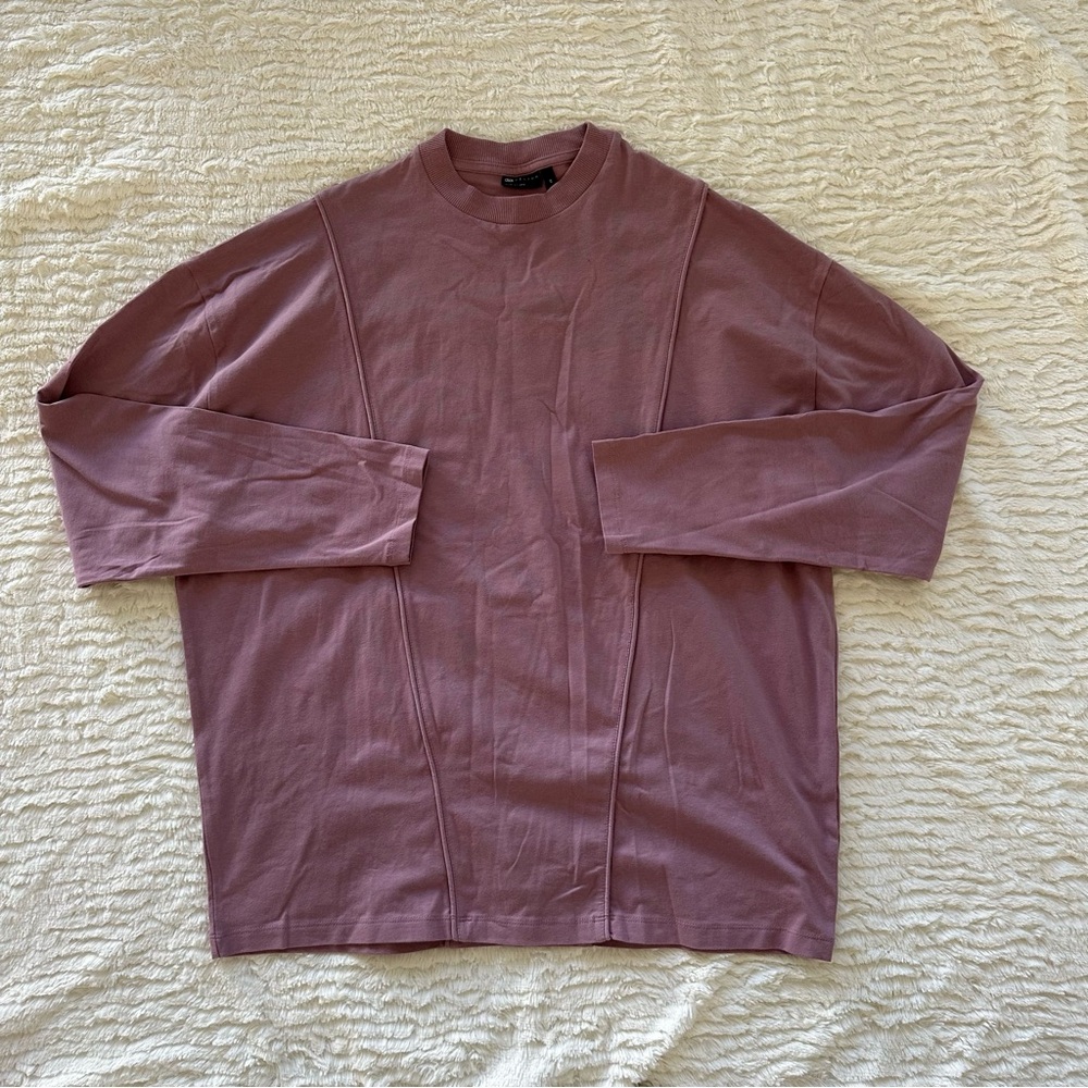 ASOS Design Dusty Pink Long Sleeve Top